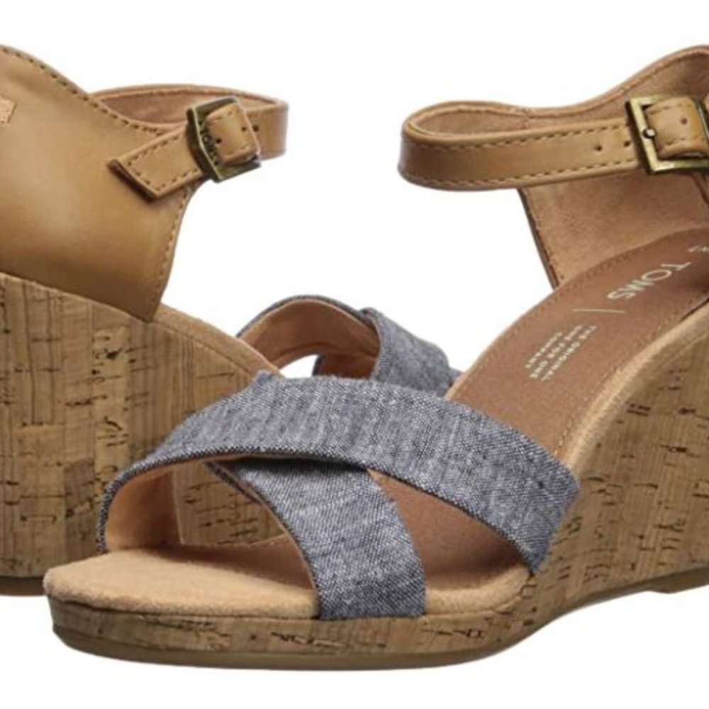 TOMS Women's Sienna Espadrille Wedge Sandal